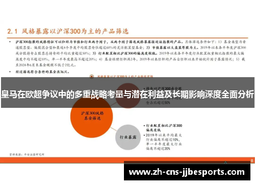 皇马在欧超争议中的多重战略考量与潜在利益及长期影响深度全面分析